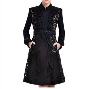 BCBG MaxAzria Emmett Lace Trench Coat